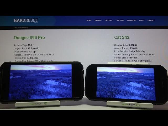 Video thumbnail for Display Comparison CAT S42 vs DOOGEE S96 – Display Quality Test Head-to-Head