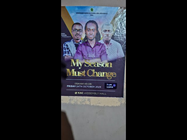 Video thumbnail for Sober's TV GH's NIA PROGRAM WITH THE THEME MY SEASON MUST CHANGE