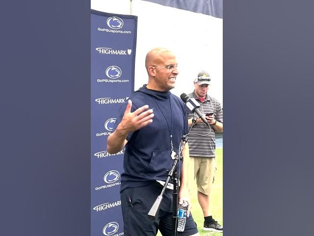 Video thumbnail for Penn State Football: James Franklin on Rappleyea Injury, Defense Against Bowling Green, and more