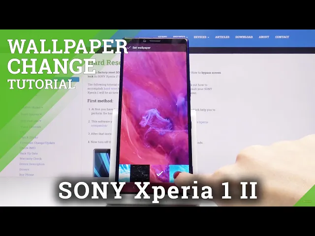 Video thumbnail for How to Change Wallpaper in SONY Xperia 1 – Find Home Screen Settings