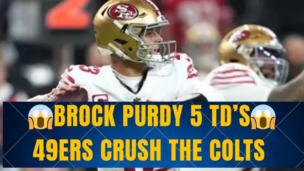 Video thumbnail for Money Mike’s Syndicated Podcast: brock purdy's 5 tds dismantle colts! 49ers offensive explosion & playoff push