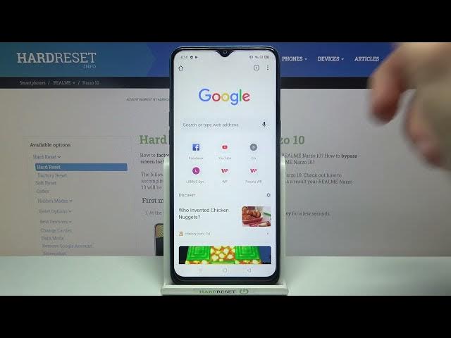 Video thumbnail for How to Clear Browsing Data in REALME Narzo 10 - Remove Browsing History