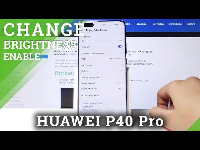 Video thumbnail for How to Manage Auto Brightness in Huawei P40 Pro