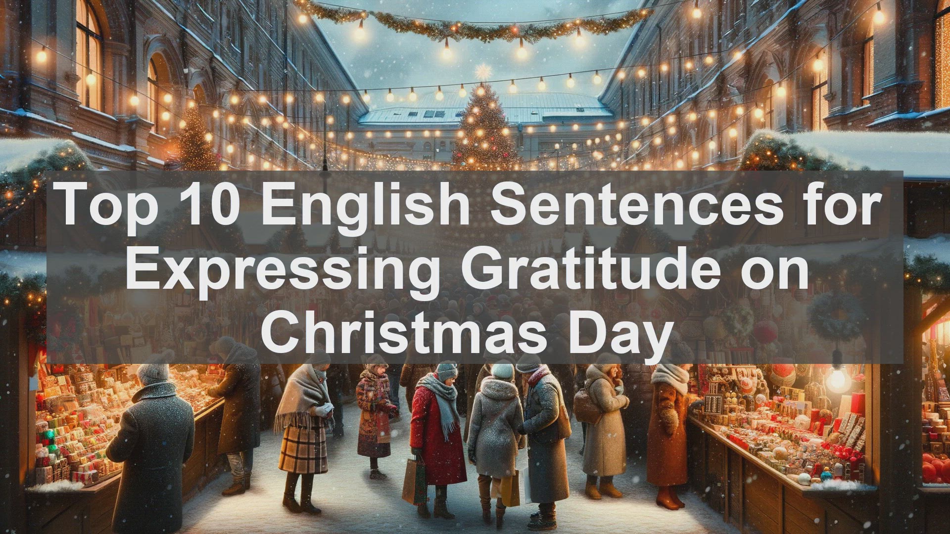 'Video thumbnail for Top 10 English Sentences for Expressing Gratitude on Christmas Day'