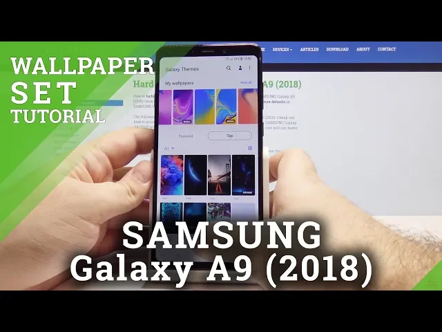 Video thumbnail for How to Change Wallpaper on SAMSUNG Galaxy A9 - Wallpaper Settings