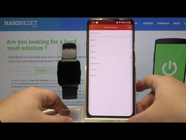 Video thumbnail for How to Change Language in HOMVILLA Fitness Tracker – Language List