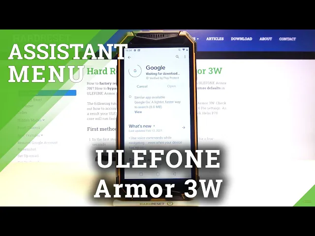 Video thumbnail for How to Deactivate Google Assistant in Ulefone Armor 3W - Turn Off Google Assistant Feature
