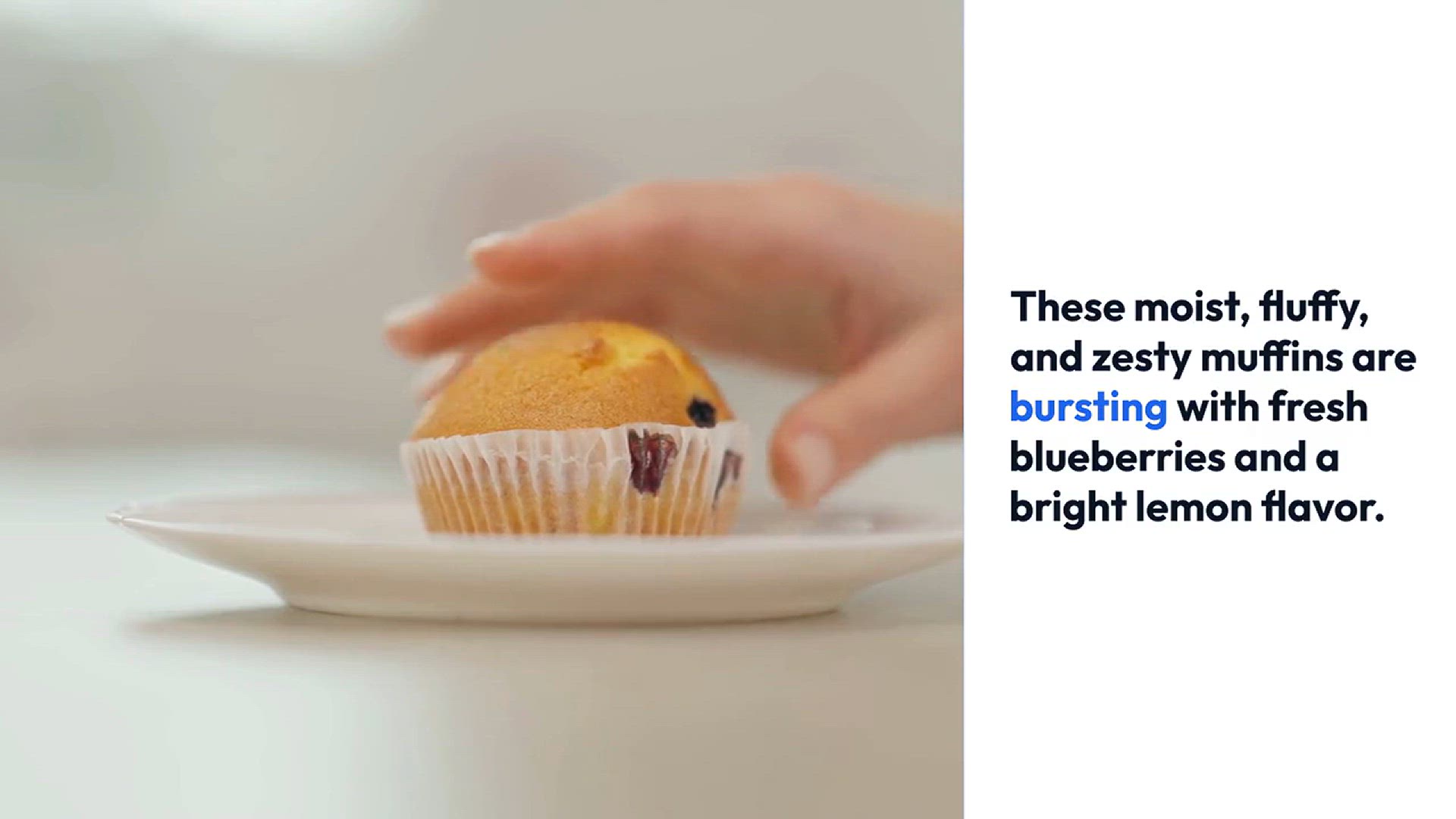 Video thumbnail for Easy Homemade Lemon Blueberry Muffins