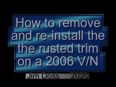 Video thumbnail for How-to repair the rusty trim over the cab on a 2006 Winnebago View