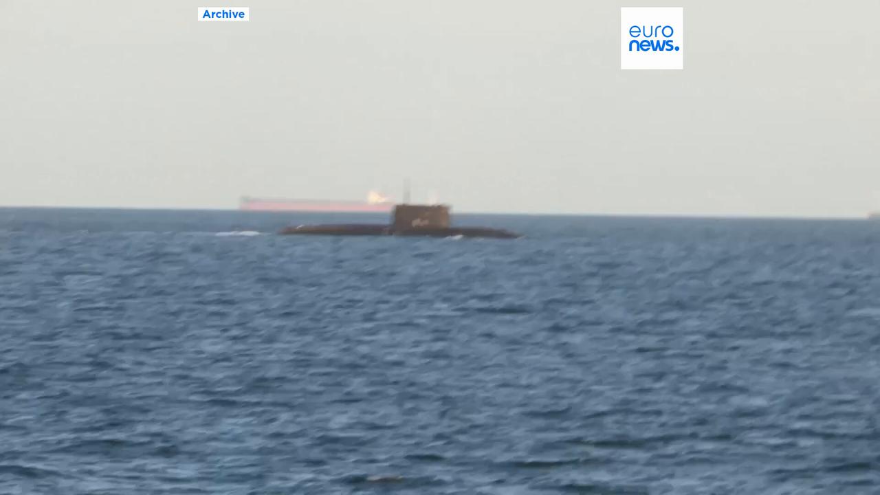 Video thumbnail for Ukraine hits Russian submarine with underwater drones for the first time