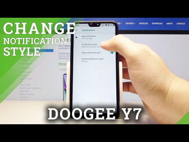 Video thumbnail for How to Set Up Notifications in DOOGEE  Y7 - Change Notifications Settings