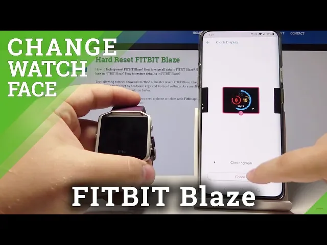 Video thumbnail for How to Change Watch Face in FITBIT Blaze - Refresh Display