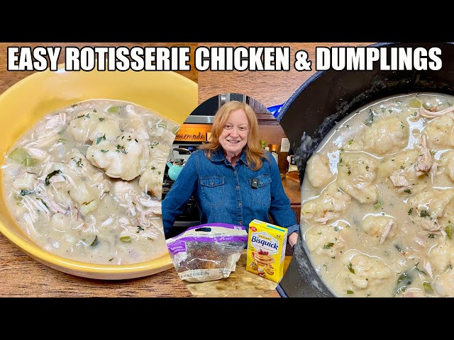 Video thumbnail for Rotisserie Chicken & Easy Dumplings Weekday Meal