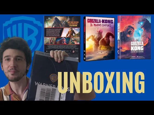 'Video thumbnail for Unboxing del Monsterverse 5 Film Collection 4K Ultra HD + DVD di Godzilla e Kong - Il nuovo Impero'