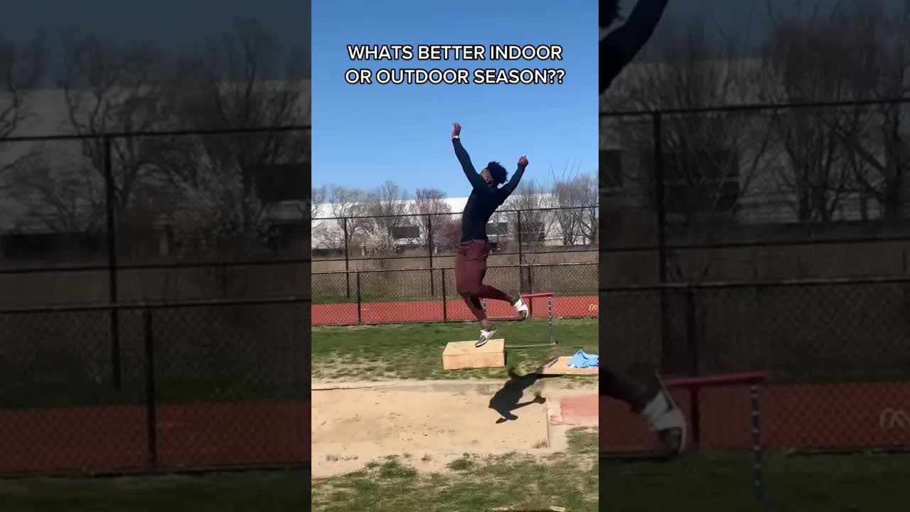 Video thumbnail for Outdoor vs. Indoor Track Season: Long Jump Comparison