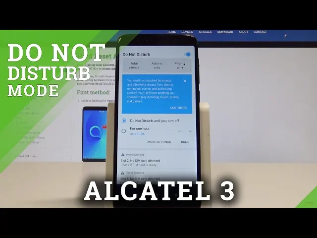Video thumbnail for How to Enable Do Not Disturb ALCATEL 3 - Set Up DND / Mute Calls
