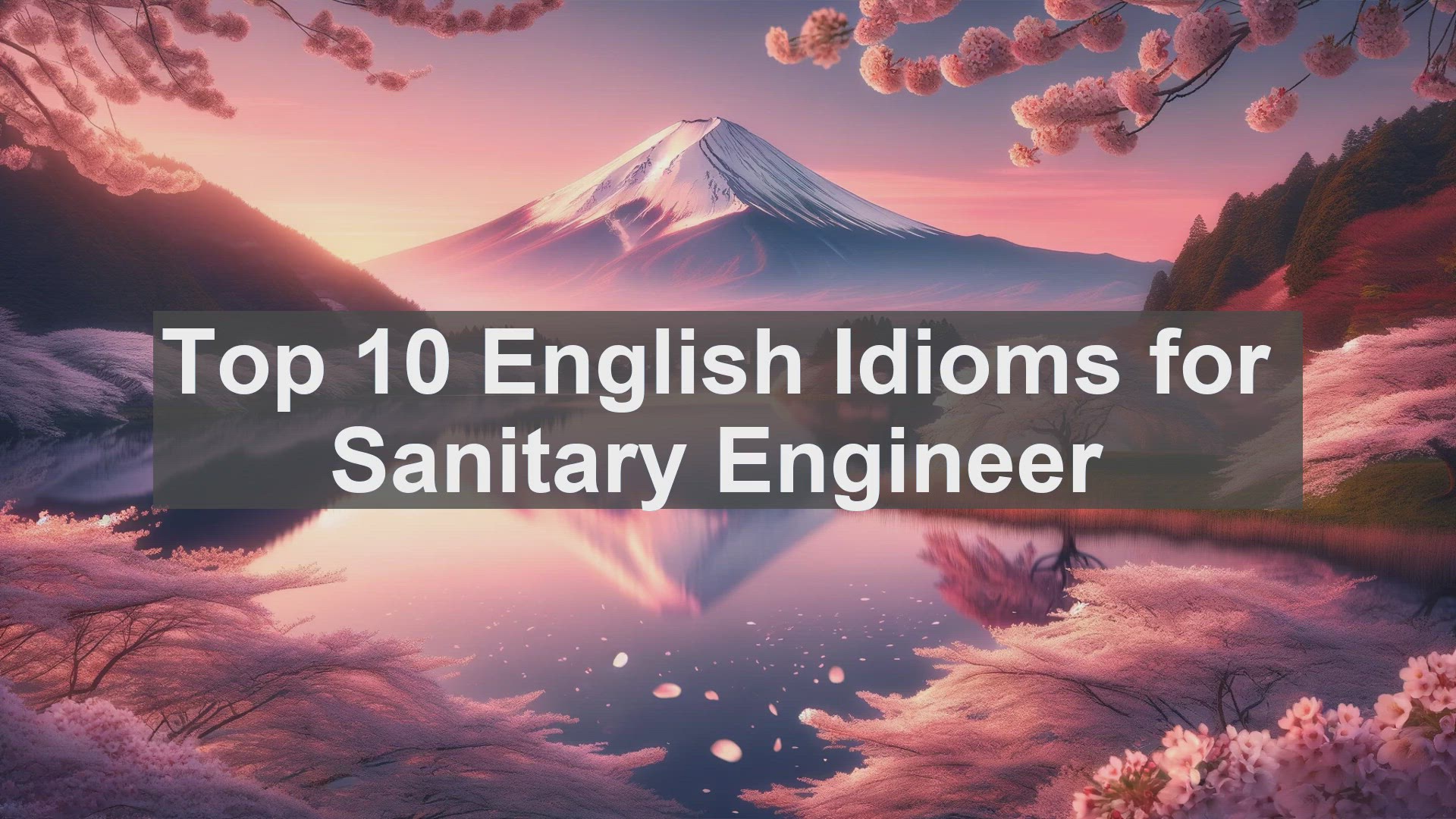 'Video thumbnail for Top 10 English Idioms for Sanitary Engineer'