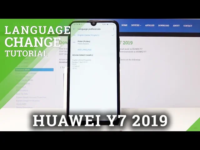 Video thumbnail for How to Change Language in HUAWEI Y7 2019 - Language Settings