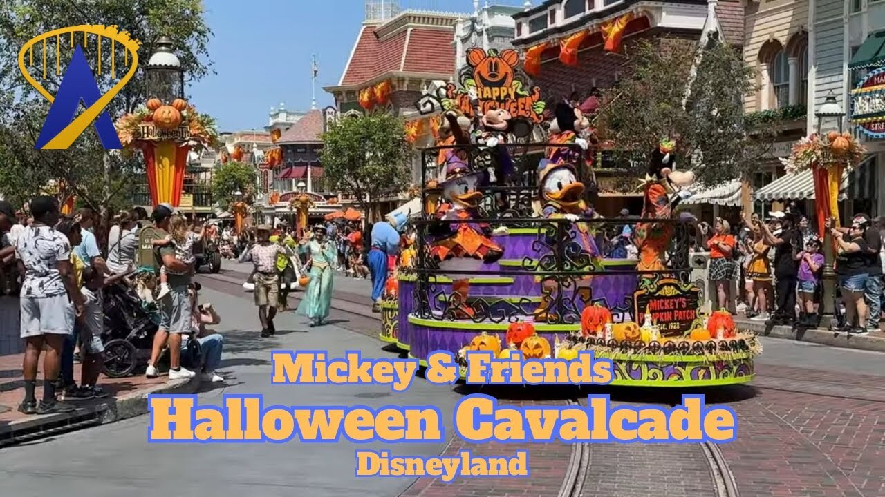 Video thumbnail for Mickey and Friends Halloween Cavalcade at Disneyland 2024
