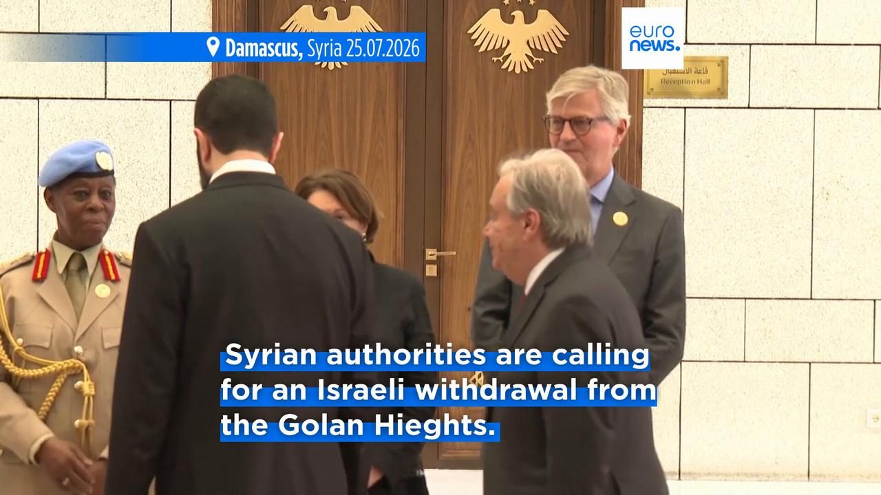 Video thumbnail for UN chief urges global support for Syria during first Damascus visit since 2009