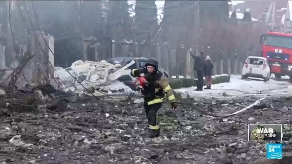 Video thumbnail for Russian launches missile barrage on Ukraine's energy facilities