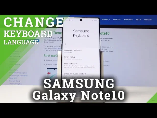 Video thumbnail for How to Change Keyboard Language in SAMSUNG Galaxy Note10 - Dictionary Set Up