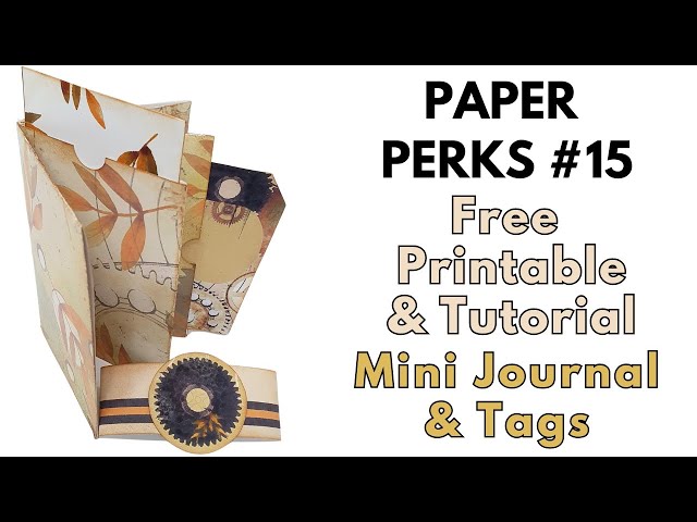 Video thumbnail for Paper Perks #15 - Autumn Mini Journal and Tags