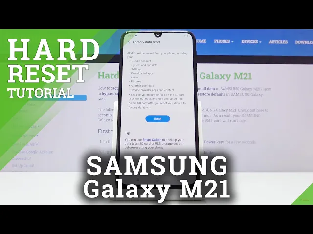 Video thumbnail for Factory Reset SAMSUNG Galaxy M21 – Erase All Content & Settings