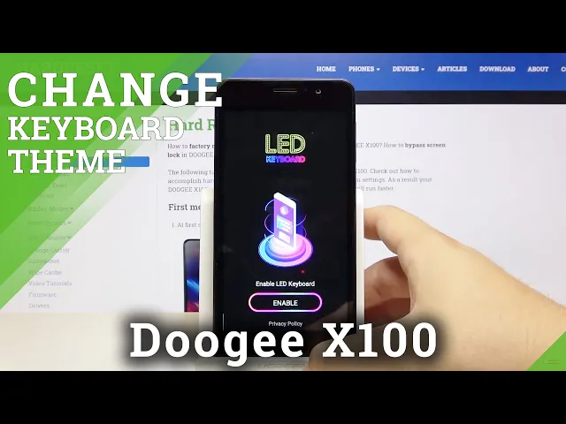 Video thumbnail for How to Install Led Keyboard in Doogee X100 – Download Led Keyboard