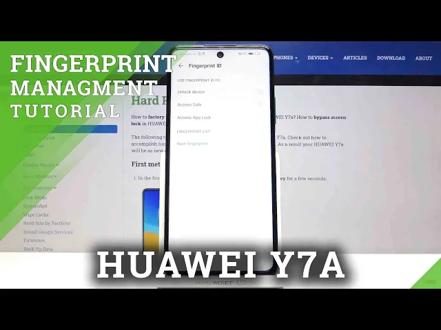 Video thumbnail for How to Set Up Fingerprint on HUAWEI Y7a – Fingerprint Lock