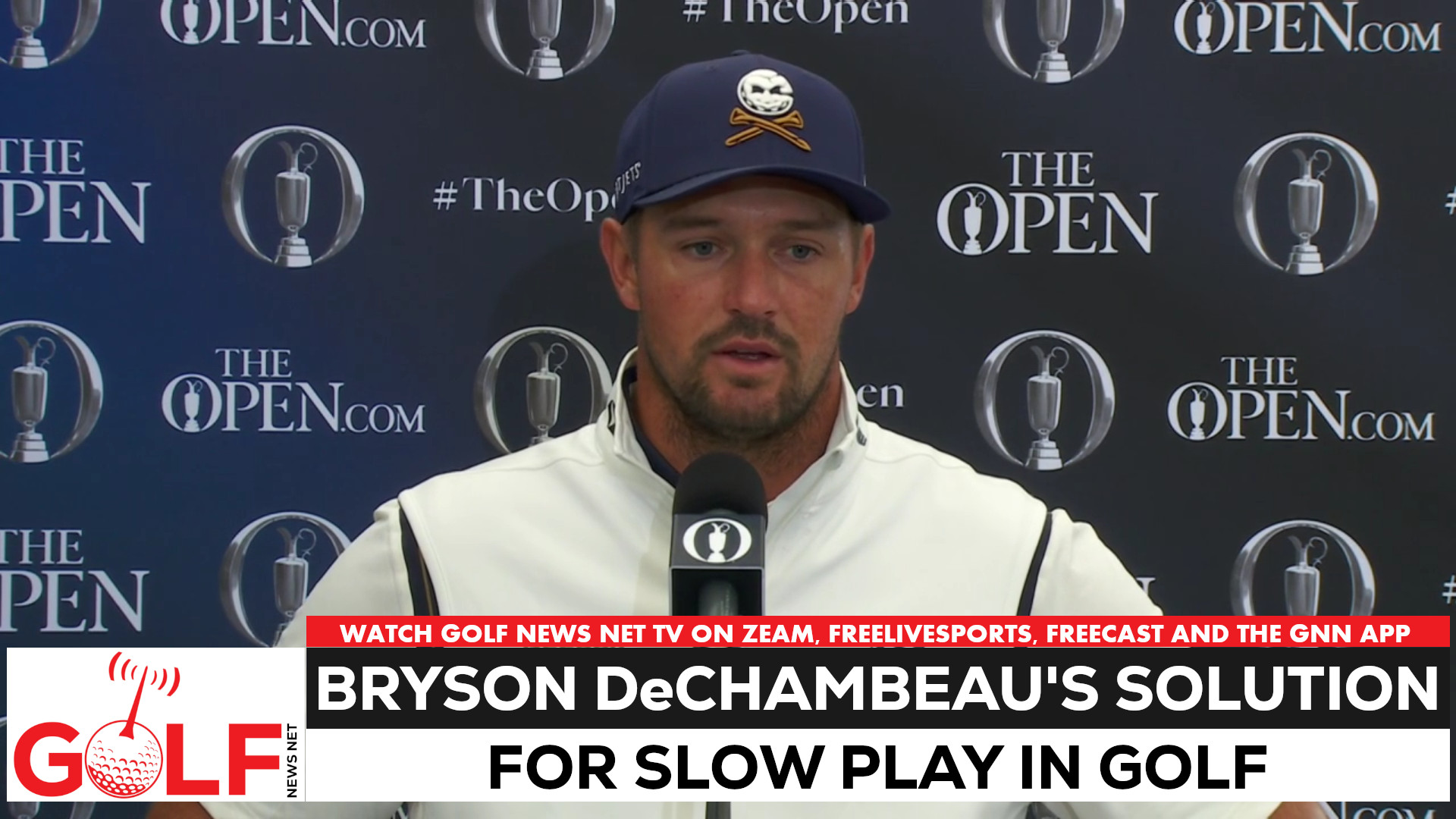 'Video thumbnail for Bryson DeChambeau has a fix for slow play in golf'