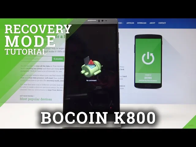 Video thumbnail for How to Boot into Recovery Mode in BOCOIN K800 - Recovery Mode Tutorail