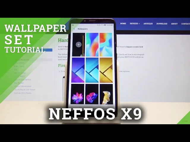 Video thumbnail for How to Personalize Home Screen / Lock Screen Wallpaper in NEFFOS  X9