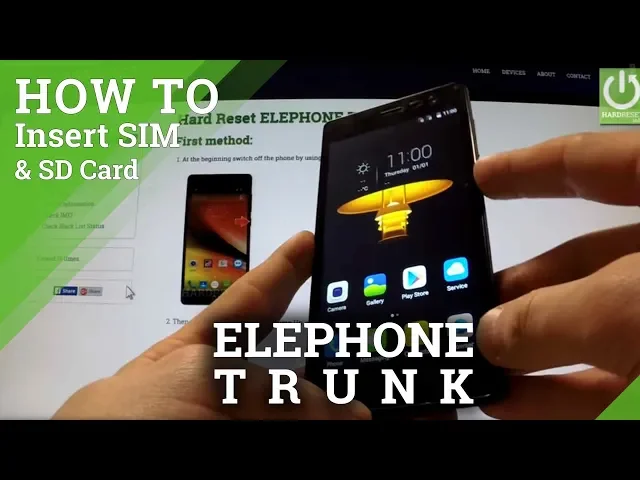 Video thumbnail for ELEPHONE Trunk - How to Insert SIM card and micro SD card in ELEPHONE