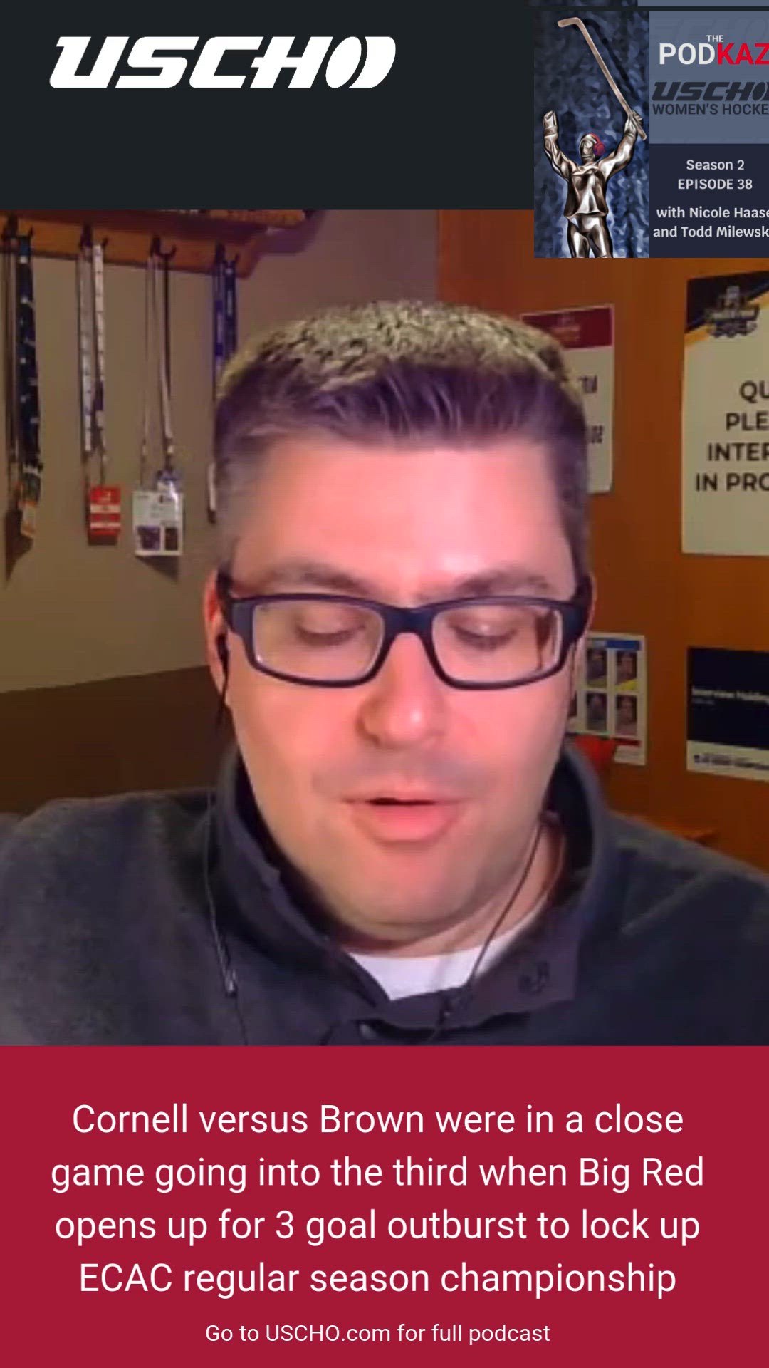 Video thumbnail for Cornell ignites in third to win ECAC regular season championship