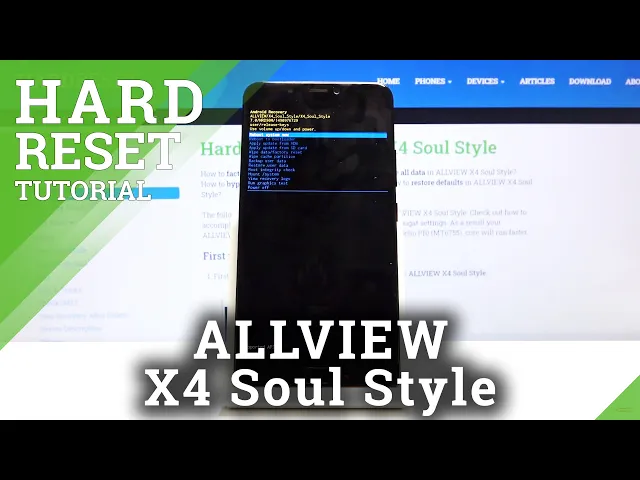 Video thumbnail for ALLVIEW X4 Soul Style Remove Screen Lock / Hard Reset by Recovery Mode