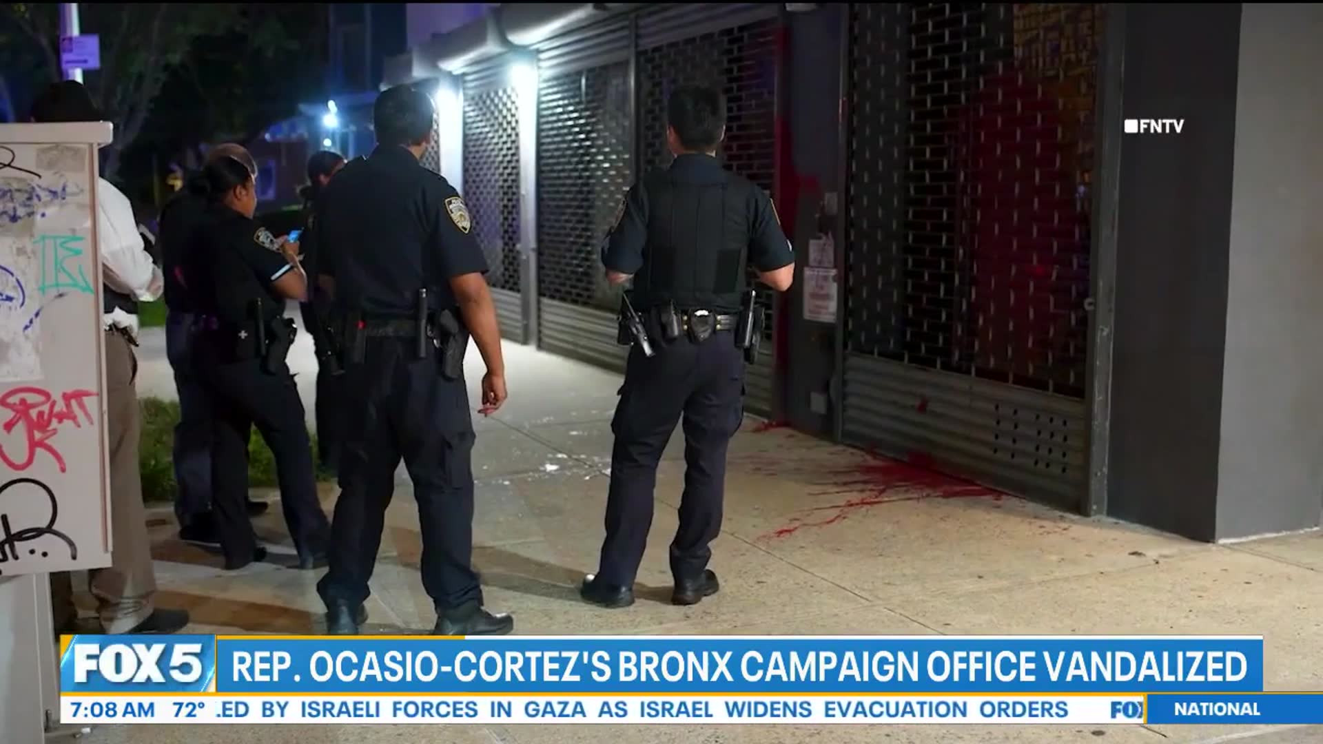 'Video thumbnail for AOC campaign office vandalized'