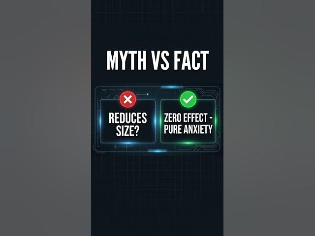 Video thumbnail for Myth—Excessive masturbation reduces penis size #sexualityeducation #psychology #shorts