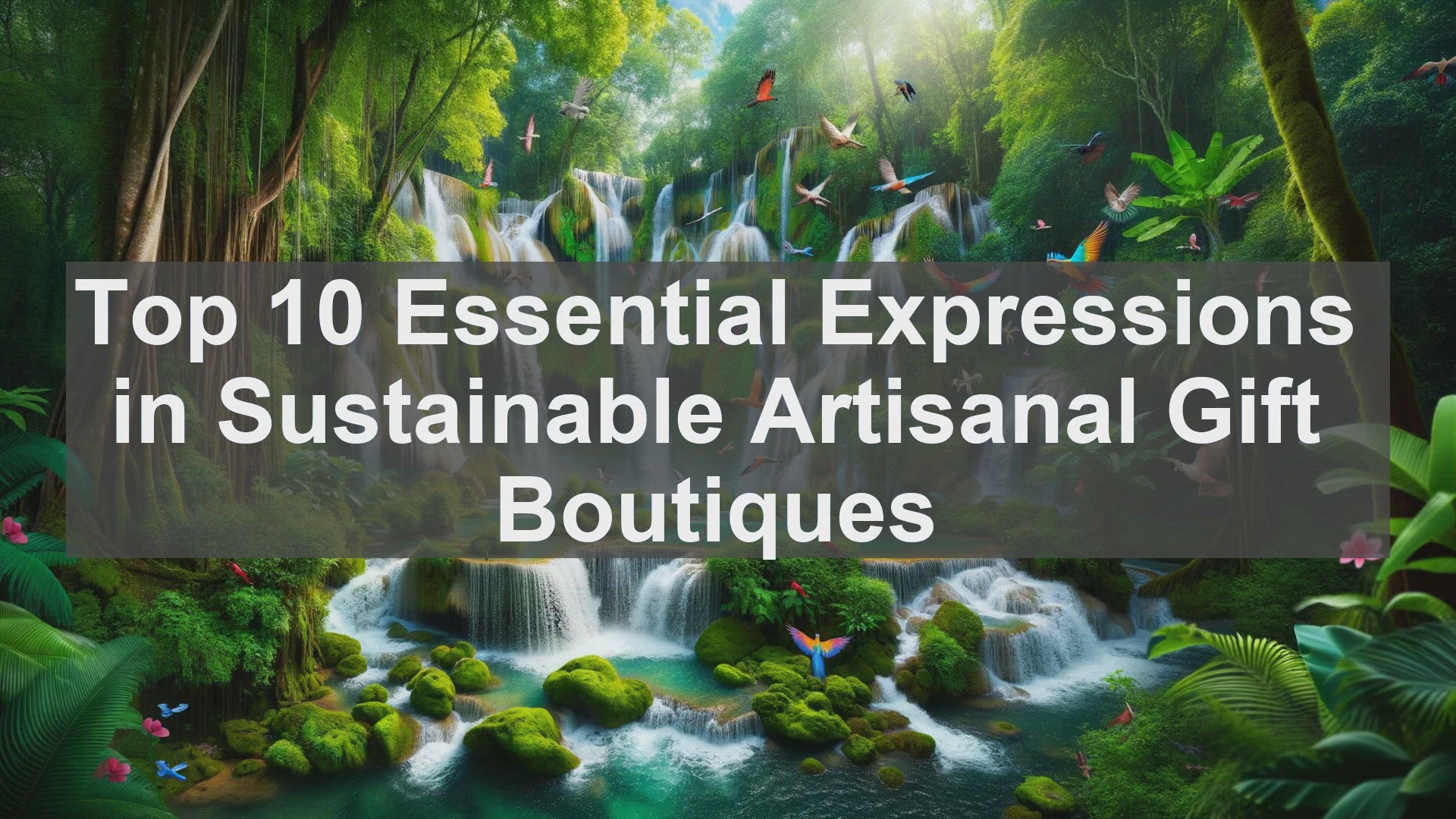 'Video thumbnail for Top 10 Essential Expressions in Sustainable Artisanal Gift Boutiques'