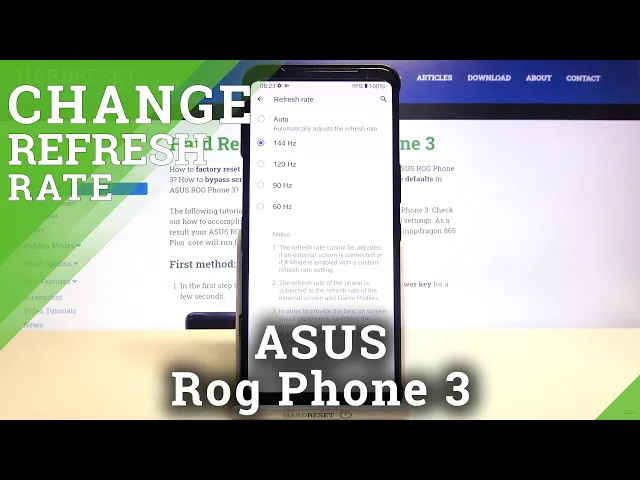 Video thumbnail for How to Change Display Refresh Rate in ASUS Rog Phone 3?