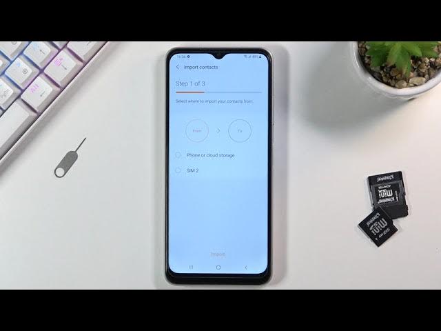 Video thumbnail for How to Copy Contacts from SIM to SAMSUNG Galaxy A22 Storage – Relocate Contacts