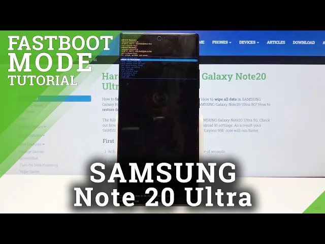 Video thumbnail for Fastboot Mode in SAMSUNG Galaxy Note 20 Ultra – Fastboot Mode Options