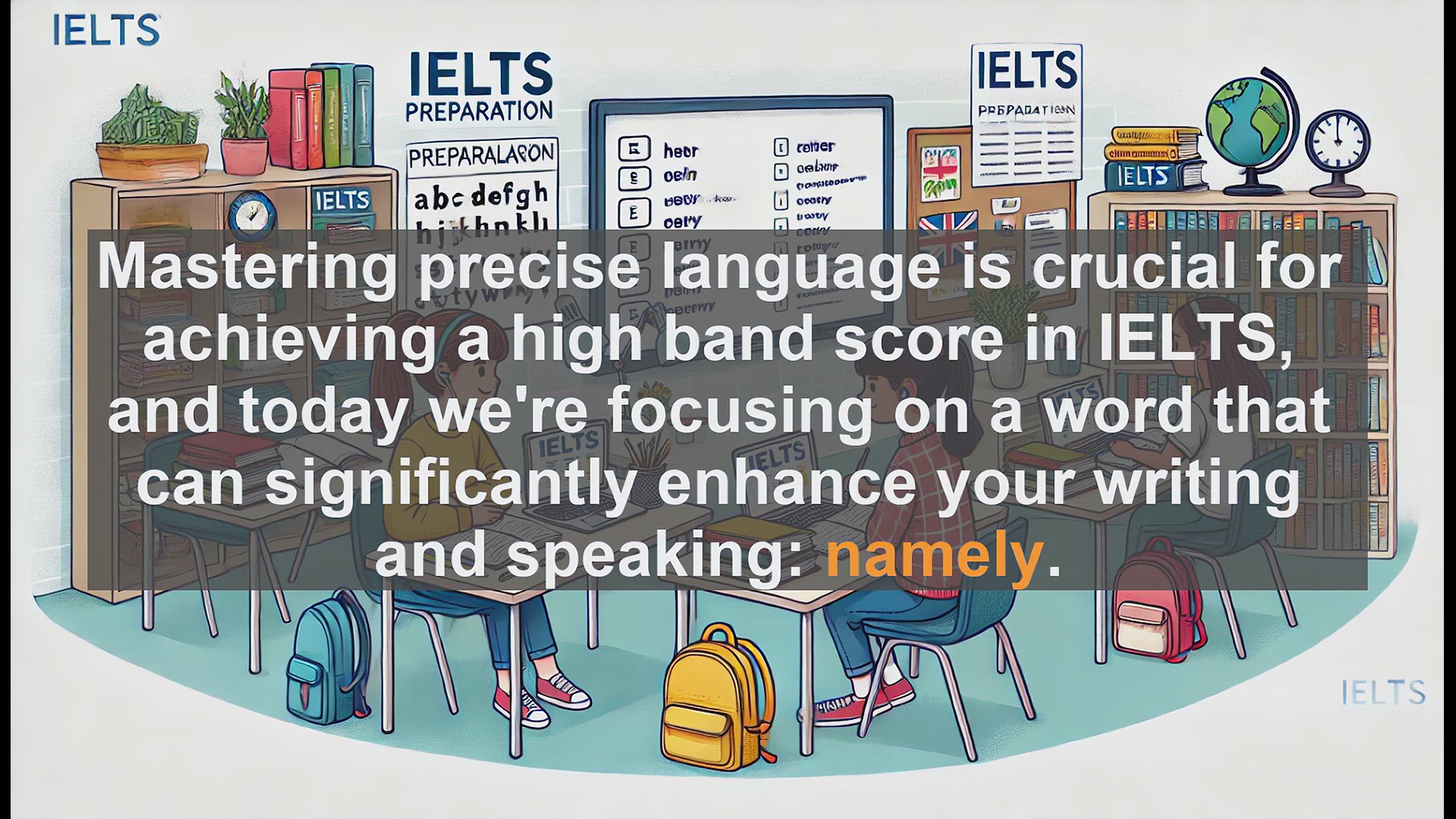 'Video thumbnail for 5000 Must Know IELTS 8.0 Vocabulary - How to Use 'Namely' in IELTS: Boost Your Band Score'