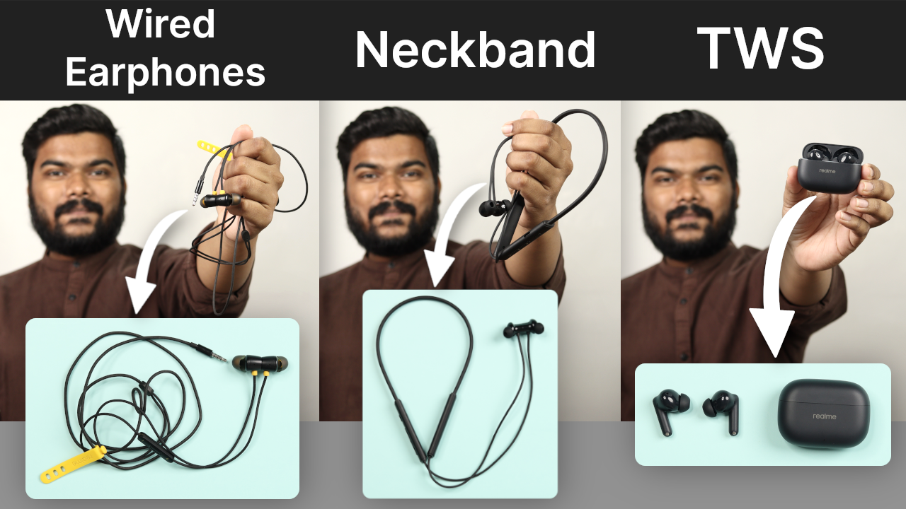 'Video thumbnail for Wired Earphones vs Neckband vs TWS: Which is Better to Buy?'