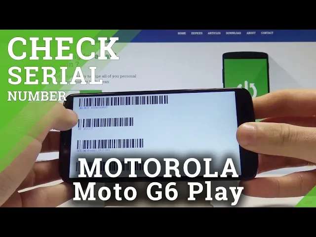Video thumbnail for How to Enable Barcodes on MOTOROLA Moto G6 Play - Find IMEI & Serial Number