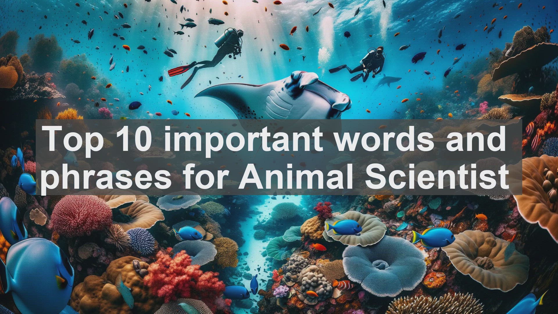 'Video thumbnail for Top 10 important words and phrases for Animal Scientist'