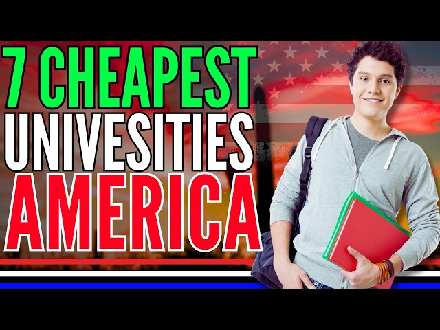 Video thumbnail for 7 Cheapest Universities in America (2026) - Study in the United States
