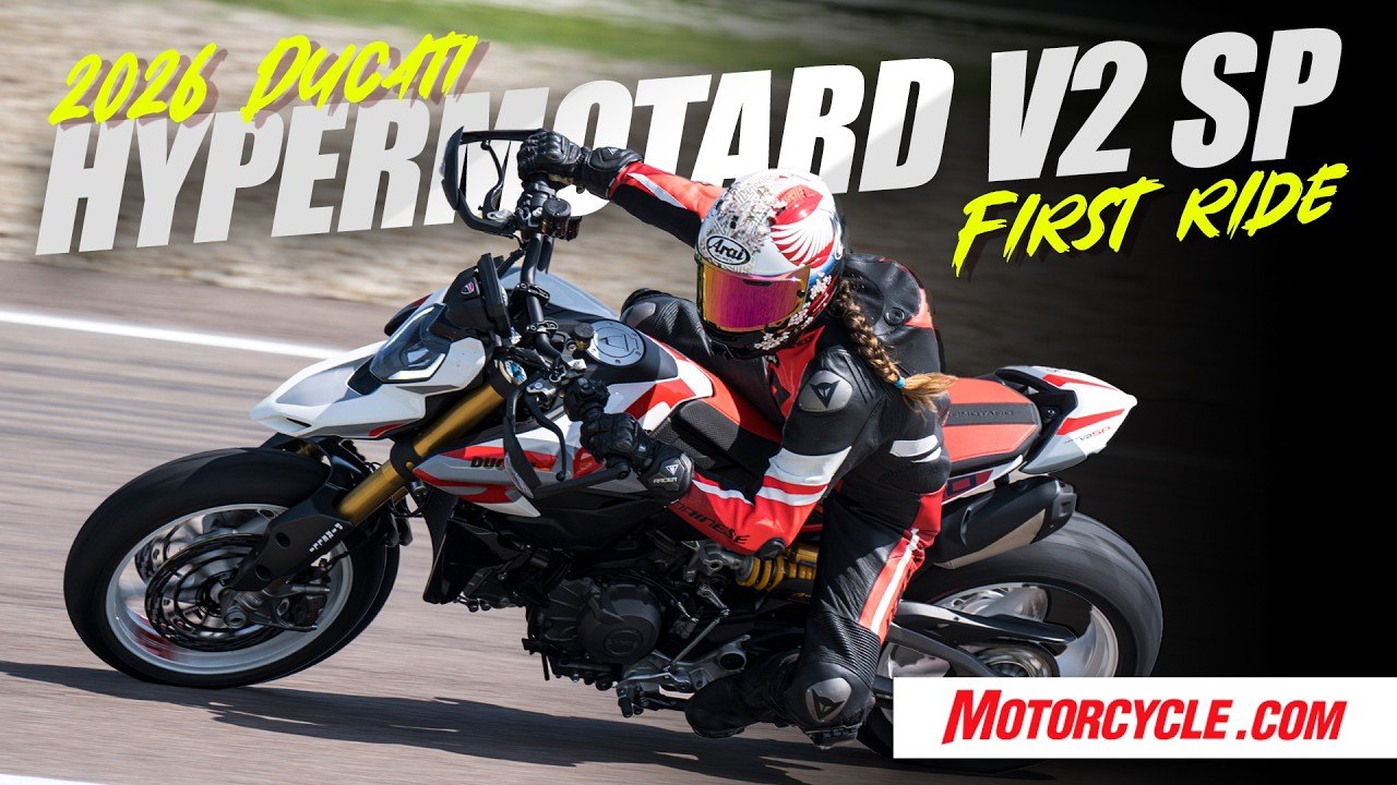 Video thumbnail for 2026 Ducati Hypermotard V2 SP Review