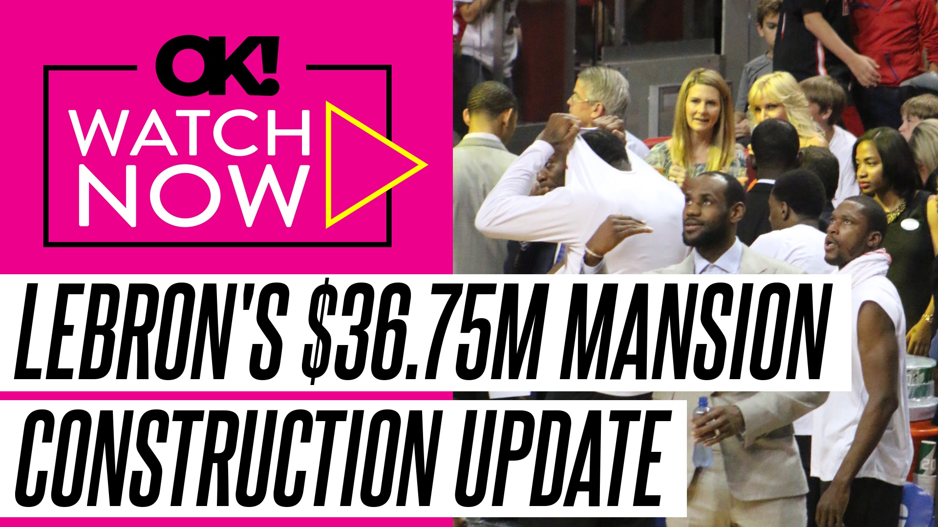 'Video thumbnail for LeBron James' $36.75 Million Mega-Mansion Undergoing Luxurious Construction: Photos'