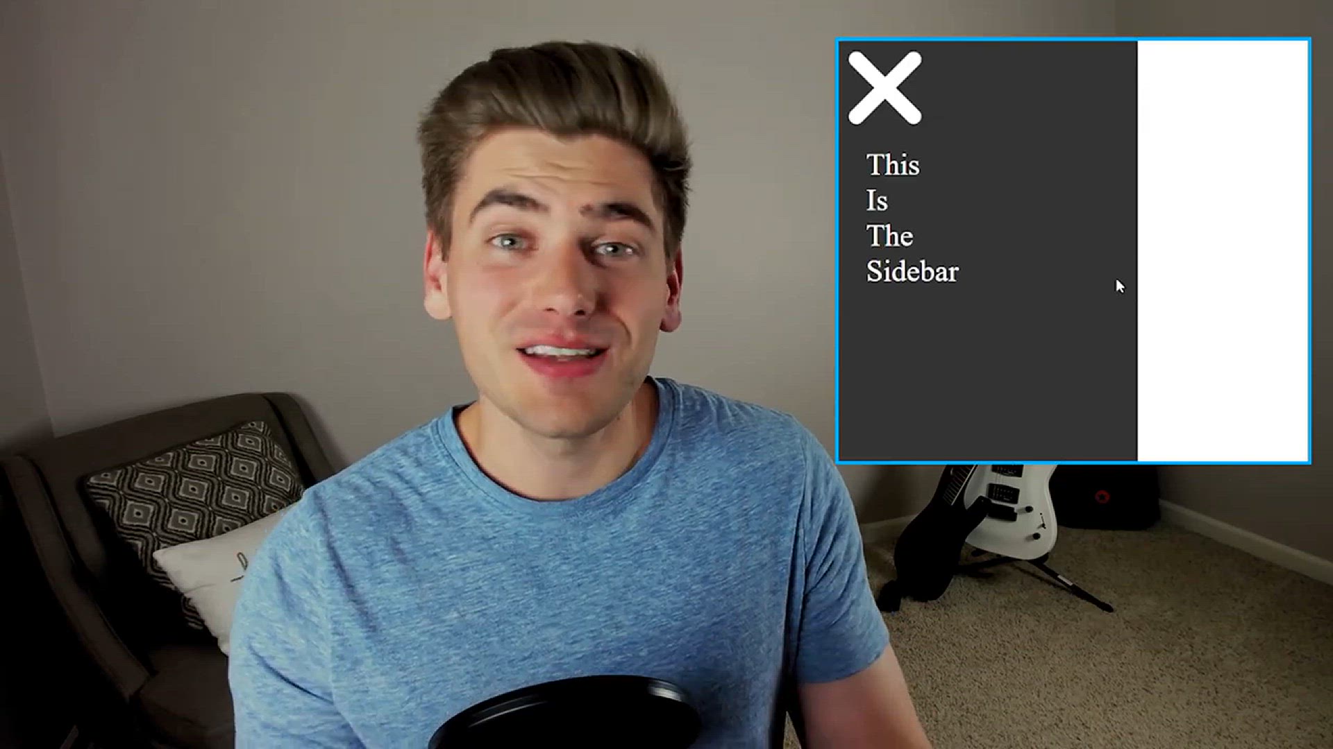 'Video thumbnail for How To Build An Animated Hamburger Menu With Only CSS'
